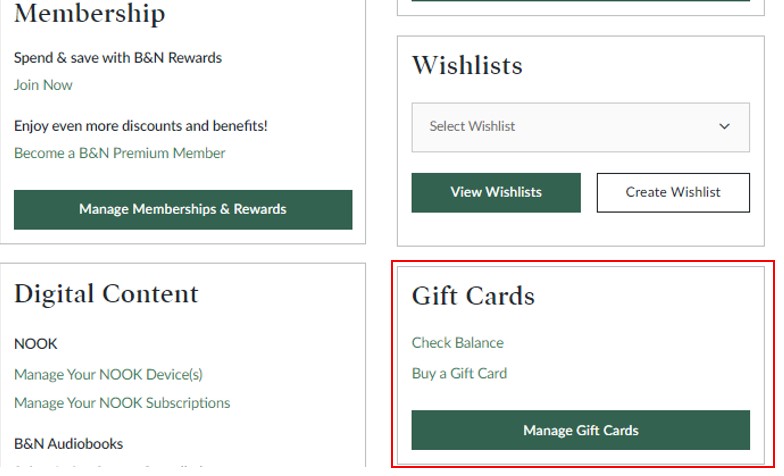 Using Gift Cards for Purchases on BN.com – Barnes & Noble